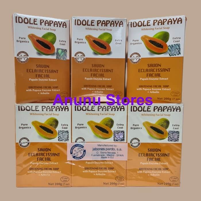 IDOLE Papaya Whitening Facial Soap  - 200g